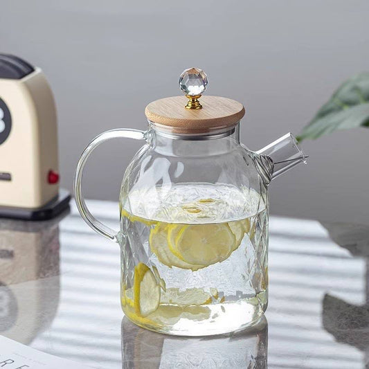 1.8L borosilicate glass tea pot